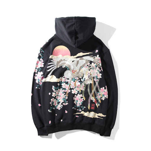 Title 5, Embroidered Phoenix Hoodie Sweatshirt
