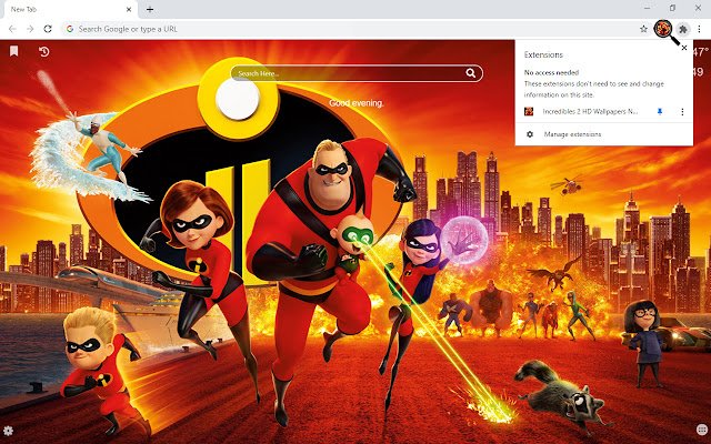 Incredibles 2 HD Wallpapers New Tab