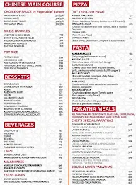 Only Parathas menu 4