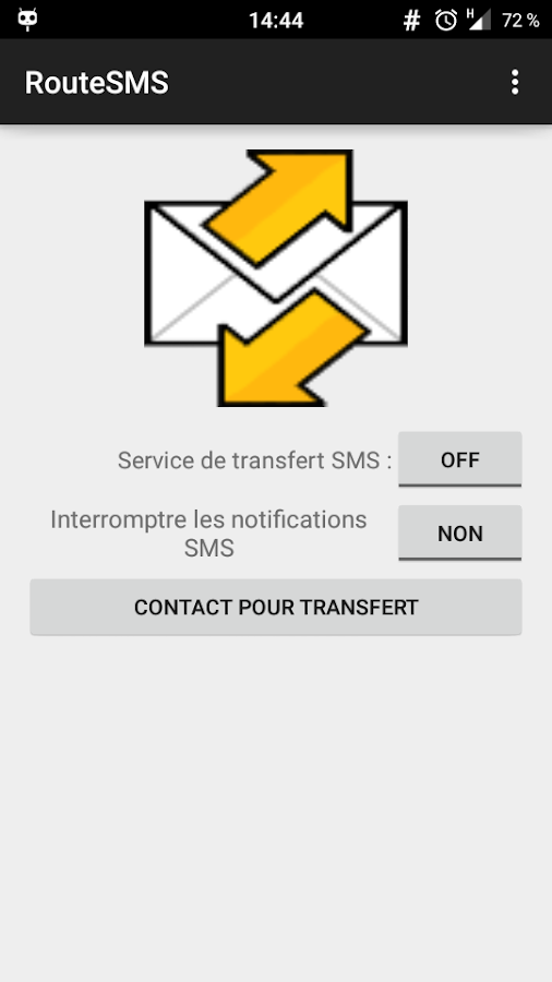 RouteSMS Screen 3
