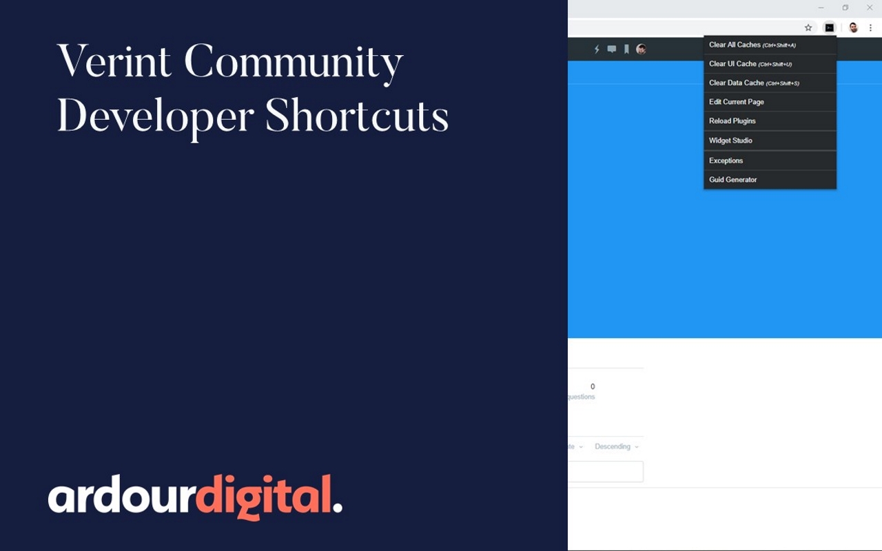 Verint Community Developer Shortcuts Preview image 1