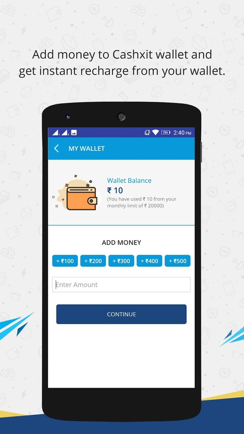 Cashxit - Recharge &amp; Wallet Screen 3