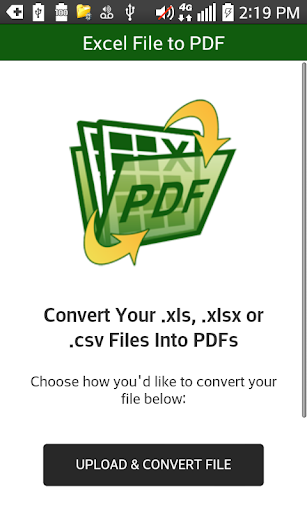 Excel File to PDF