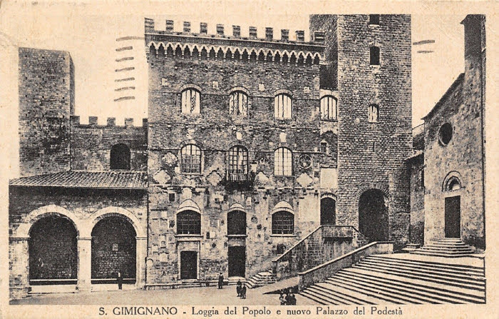 San Gimignano, Loggia del Popolo e Nuovo Palazzo del Podestà