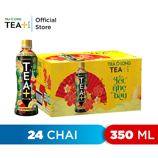 Thùng 24 Chai Trà Ô long Tea (350ml/Chai) - Bao Bì Tết