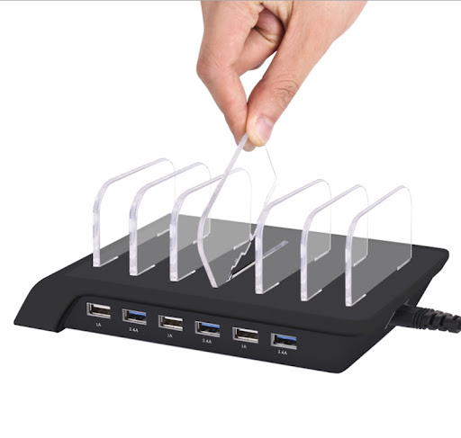 Title 1, Six-port USB mobile phone charging stand for mu...