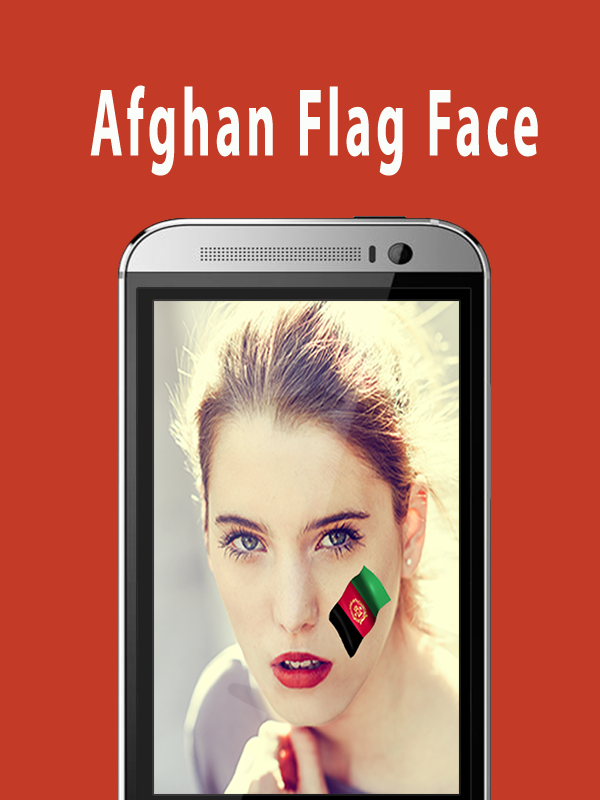 Flag Face Photo Frame AFGHAN Screen 3