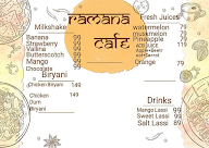 Ramana Cafe menu 1