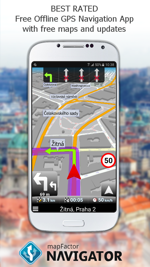    MapFactor GPS Navigation Maps- screenshot  