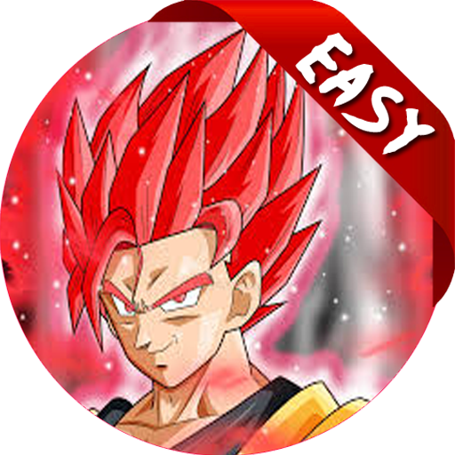 goku super saiyan god drawings easy