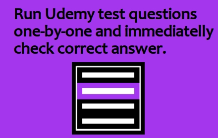 Udemy tests: immediate single answer check. small promo image
