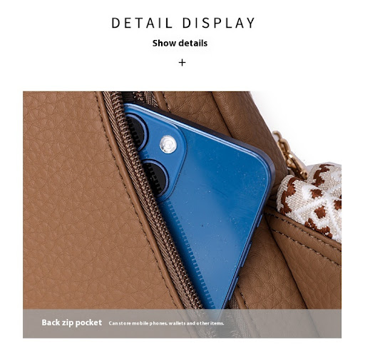 Title 4, Retro Easy Matching PU Messenger Bag Casual Fas...
