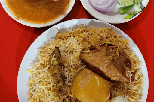 1 Special Chicken Biryani With 1 Mutton Chaap And 1 Salad