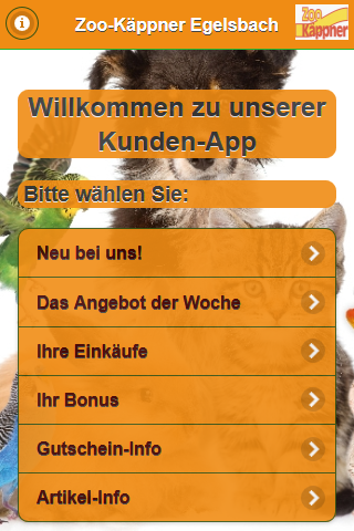 Android application Zoo-Käppner screenshort