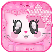 Pink Cute Cartoon Keyboard  Icon