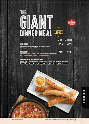 Pizza Hut menu 