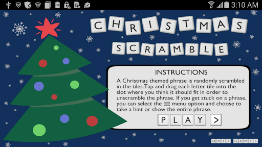 Christmas Word Scramble