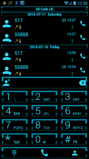 Theme x RocketDial Neon Blue