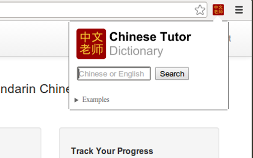 Chinese Tutor Extension