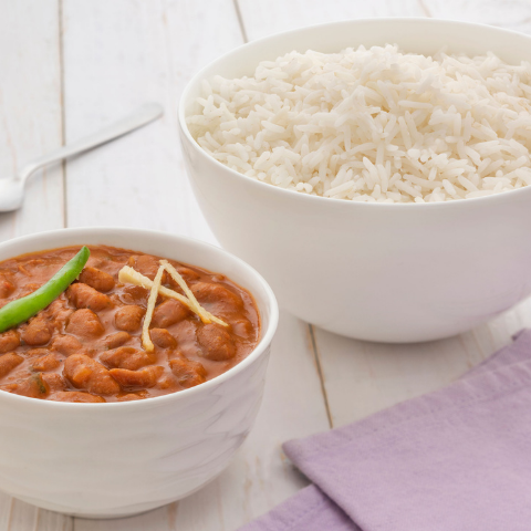 Rajma With Steamed Rice