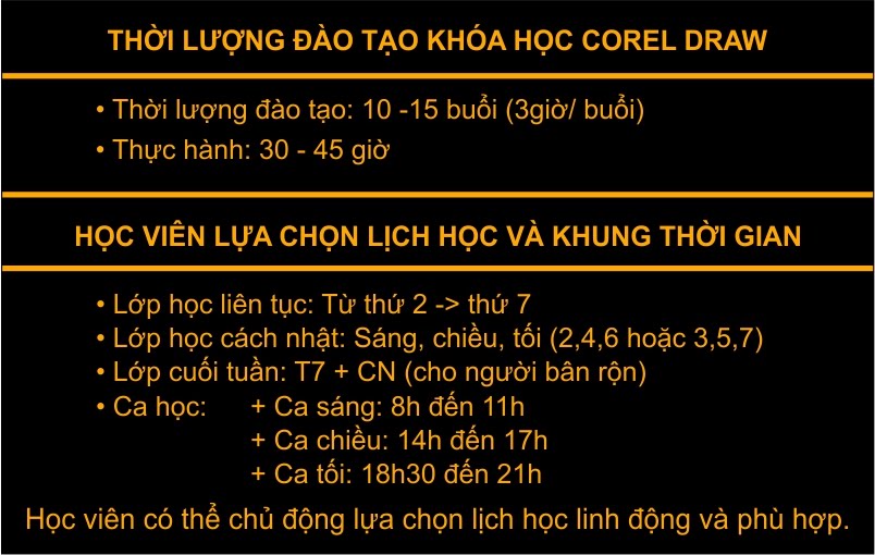 Hướng dẫn học corel từ cơ bản đến nâng cao tại Sơn La