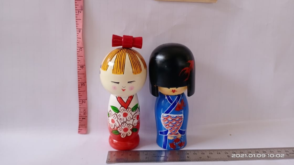 Crafts India Wooden Couple Dolls