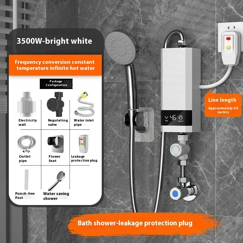 Aquecedor elétrico instantâneo para cozinha e banheiro. Água quente na hora, economia de energia e ideal para pias e lavatórios.
