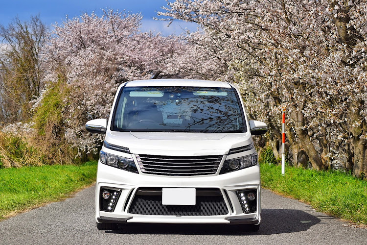 ヴォクシーの桜と愛車・桜・ピックアップ狙い・80ヴォクシー・ファインダー越しの私の世界に関するカスタム事例の投稿画像1枚目