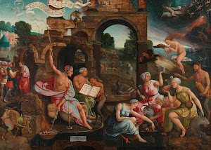 RIJKS: Jacob Cornelisz van Oostsanen: Saul and the Witch of Endor 1526