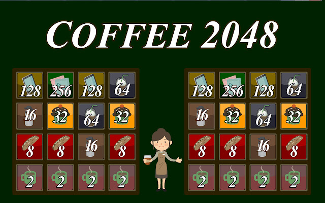 Coffee 2048 chrome extension