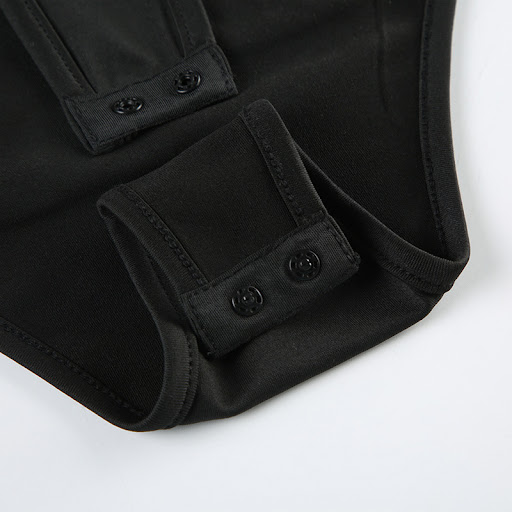 Title 5, Womens Double Elastic Pleated Square Collar Lo...