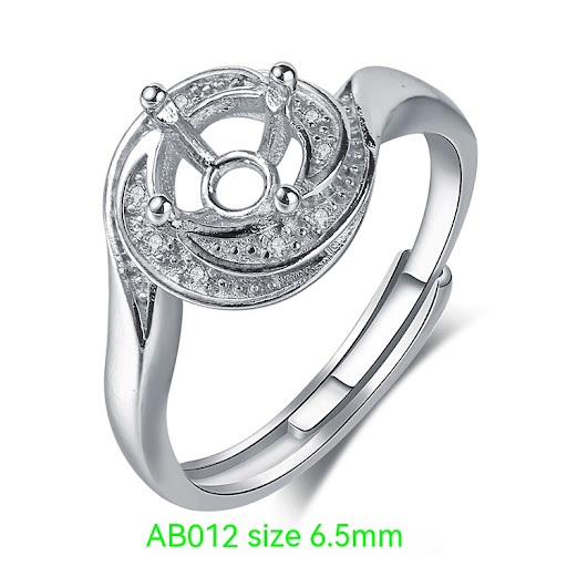 Title 6, 925 Silver Plating 18k Platinum Ring Frame Acce...