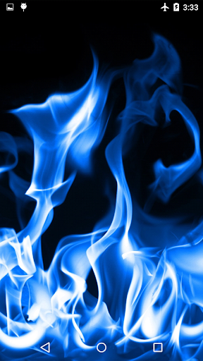 Blue Fire Live Wallpaper 3D