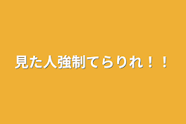 見た人強制てらりれ！！