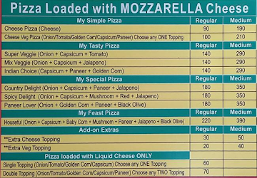 Pizza Corner menu 