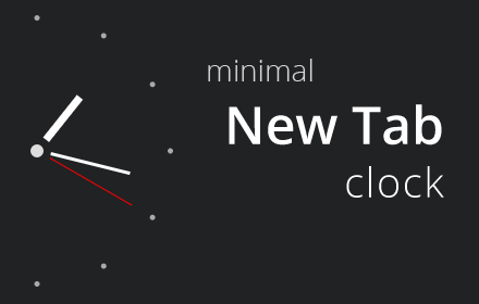 Minimal New Tab Clock Promo Image