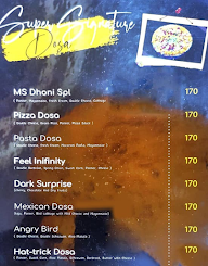 Dosa Infinity menu 1