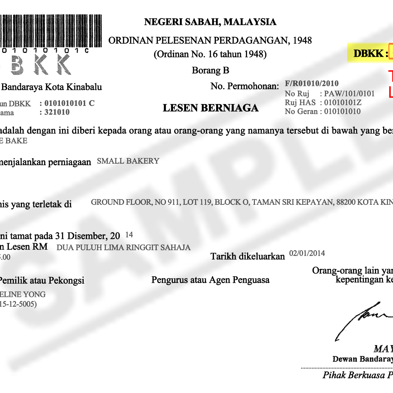 Dbkk Surat Pembatalan Lesen Berniaga