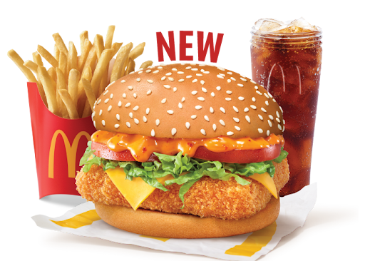 McSpicy Deluxe Paneer Burger Combo