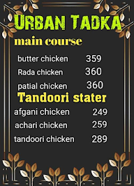 Urban Tadka menu 1