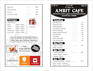 Amrit Cafe menu 1