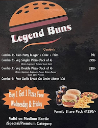 Legend Buns menu 4