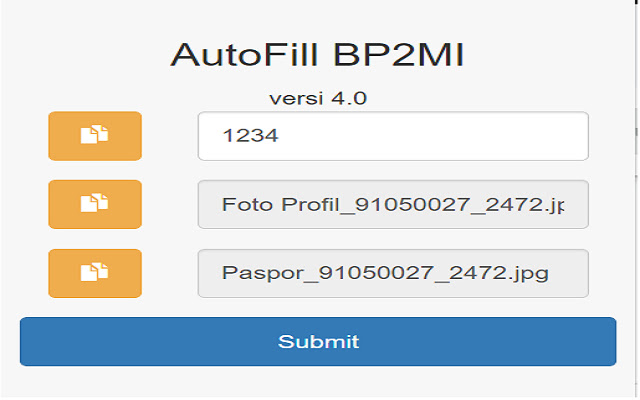 AutoFill BP2MI chrome extension