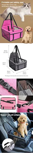 Title 2, Dog car seat cover folding hammock pet carrier ...