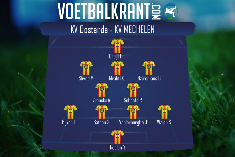 Opstelling KV Oostende | KV Oostende - KV Mechelen (19/05/2021)