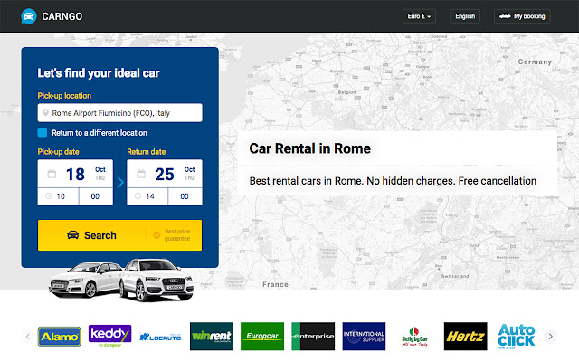 CARNGO - Best Car Rental Deals chrome extension