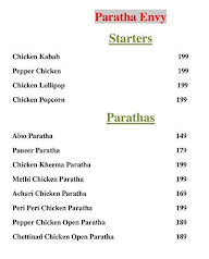 Paratha Pandit menu 1