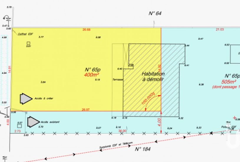  Vente Terrain à bâtir - 505m² à L'Île-d'Olonne (85340) 