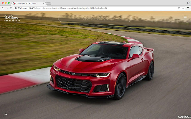 Chevrolet Camaro Full HD Car New Tab Theme