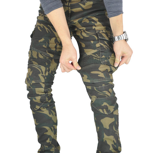 Title 20, Pantalones de moto Army Green con múltiples bol...
